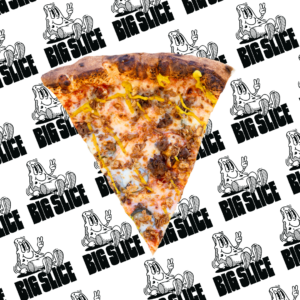 Cheeseburger Pizza Slice