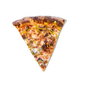 Cheeseburger Pizza Slice